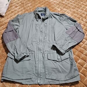 GAP Green Cargo Field Jacket Lg XL Cotton Casual Trendy